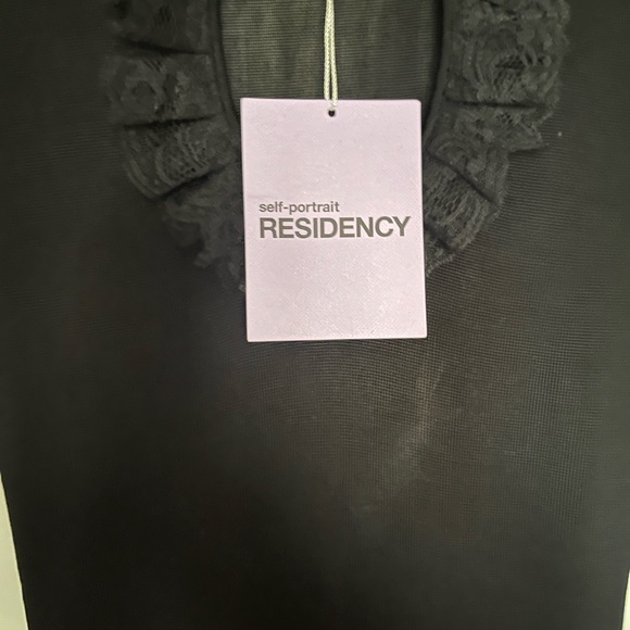 Self Portrait Residency Black Knit Cut out Maxi Dress - Picture 7 of 10